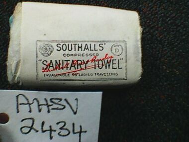 Sanitary Towel, compressed, Southall's, Southall's, unknown