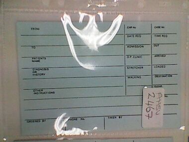Card, Control Room, Ambulance Service, unknown