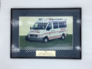 Framed photograph, Photograph of Mercedes Benz 312, 2000