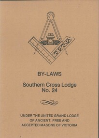 Booklet, By-Laws Southern Cross Lodge 21/12/1982