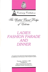 Invitation, 1989 Ladies Fashion Parade and Dinner