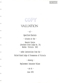 Document, Valuation 1993