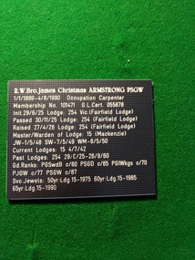 Plaque
