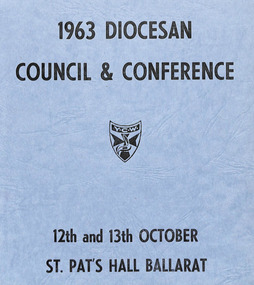 Ballarat Diocesan Council 1963, 1963 Diocesan Council & Conference, 1963