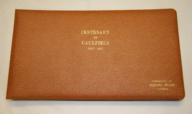Album - Album, photographic, "Centenary of Caulfield, 1857- 1957", c. 1957