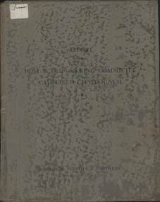 Book, "Report to the Post War Planning Committee, Caulfield City Council"