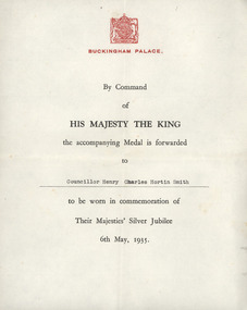 Certificate, commemorative