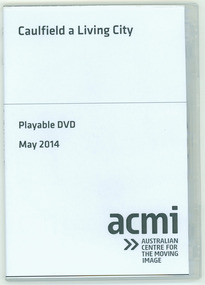 DVD, Caulfield Film Society, "Caulfield a living City", 1963