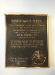 Plaque, commemorative