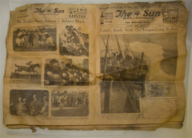 Newspaper, The Sun News Pictorial, 18 August 1930, 1930