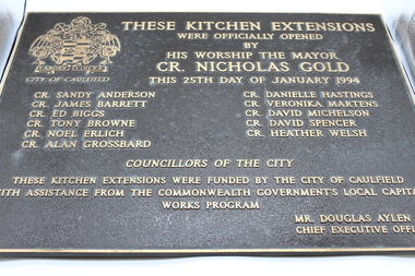 Plaque, commemorative
