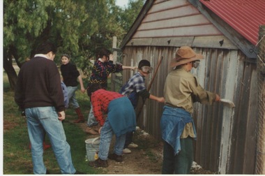 Photograph, Painting with lime wash, 1992