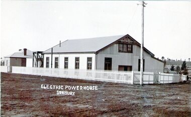 Photograph, Sunbury Powerhouse, c21st June 1910