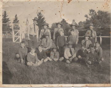 Photograph, Scout group, 11 August 1920