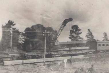 Photograph, Bridge repairs
