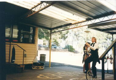 Photograph, Juggler performing, c 199s