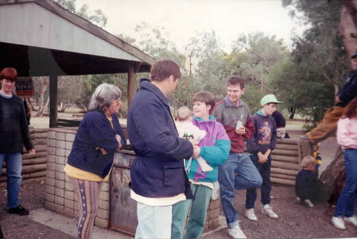 Coloured printed photograph taken before digital cameras were used.
