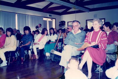A view of the audience enjoying a concert.