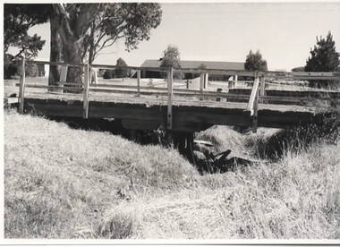 Photograph, Timber road bridge, May 1986