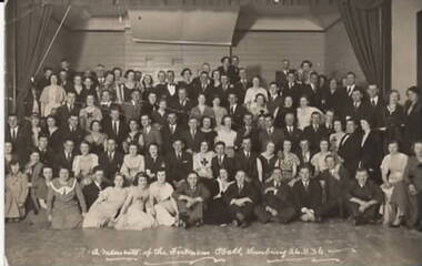 Photograph, N.R. McGeehan (Flashlight Specialist), Firemen's Ball, 26th August 1936