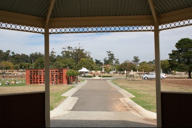 Photograph, Rosa McCall, Sunbury Cemetery, April 2014