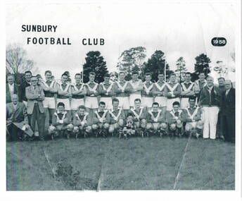 Photograph, Sunbury Football team 1958, 1958