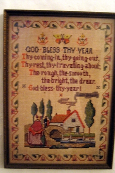 Framed print of a sampler