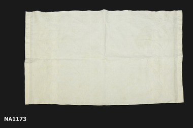 Pale yellow 'Huckaback' linen towel 