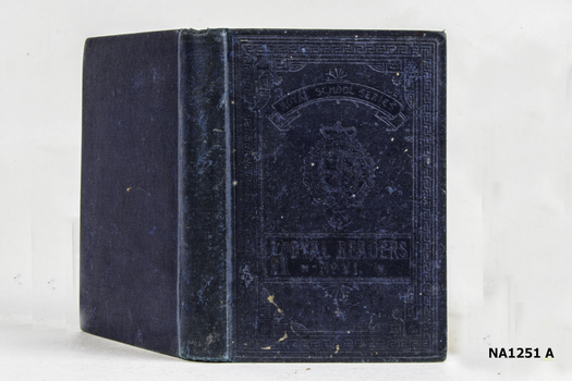 Blue hard  cover book