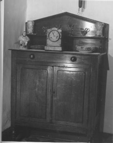 Cedar chiffonier with zinc mesh sides. 