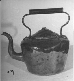 Polished copper kettle. 
