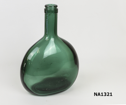 Green glass bottle