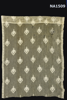 Cream crochet lace curtain