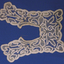 A square lace collar