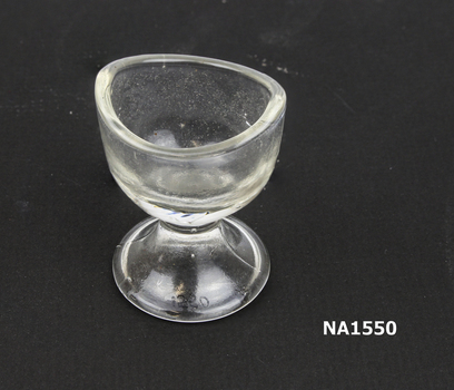 Small glass on stem.