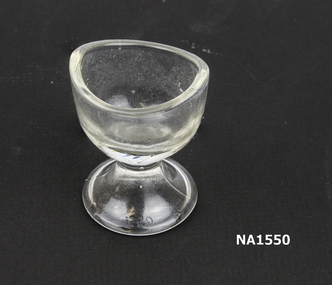 Small glass on stem.