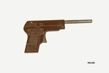 Toy metal brown gun