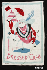 White linen tea towel 