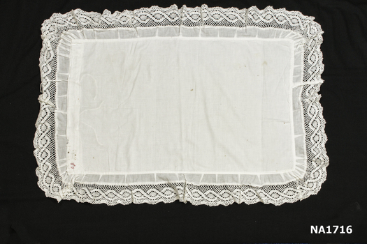 White cotton pillow case 