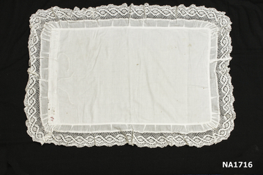 White cotton pillow case 