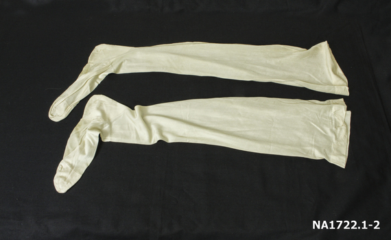 cream silk stockings