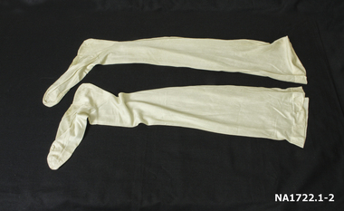 cream silk stockings