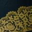 White cotton lace collar.