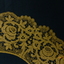 White cotton lace collar.