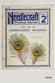 Booklet containing instructions on 'The Art of Embroidery Shading'. 