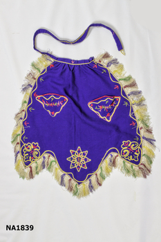Purple waist 'cocktail' apron