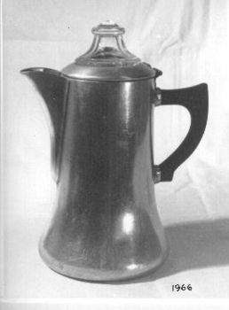 Silver coffee percolator