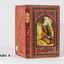 Red hard cover book with picture of kneeling boy on front. 