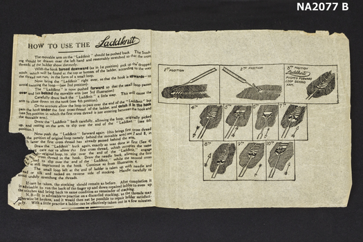 Instruction on how to use the Laddknit