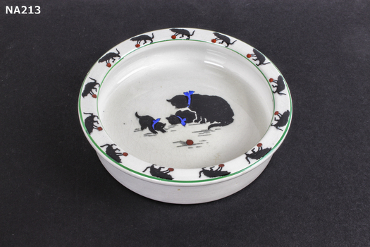 White china feeding bowl 